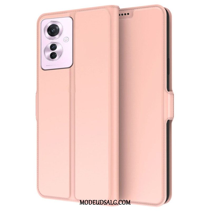 Læder Cover Oppo Reno 11f 5g Kortholder