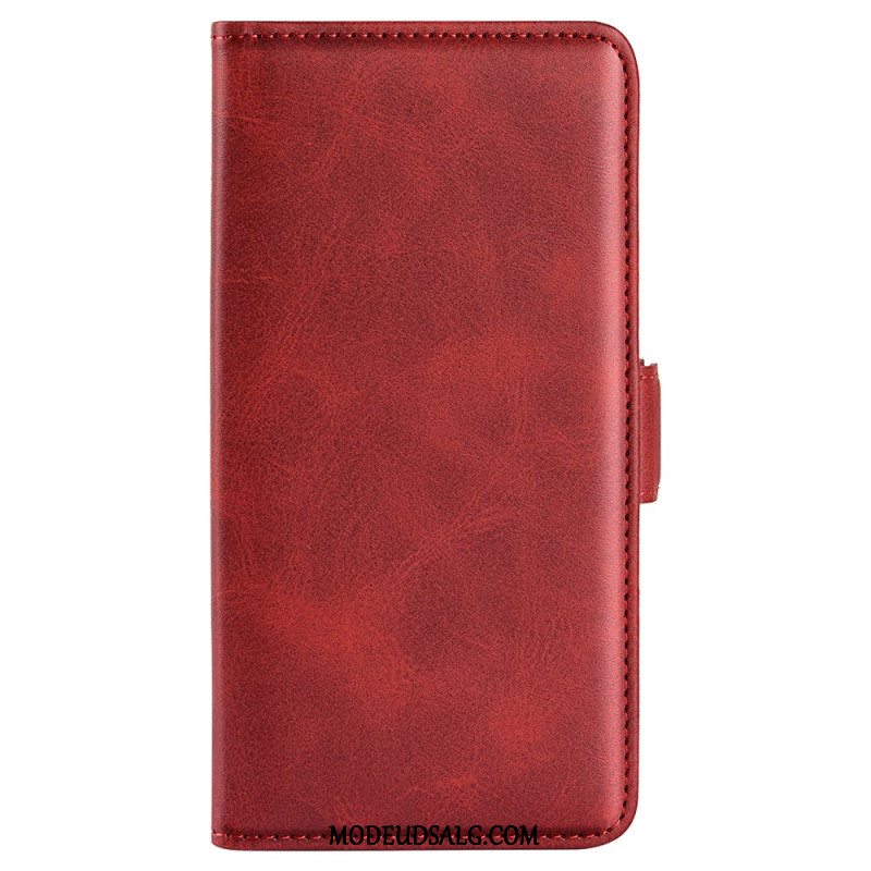 Læder Cover Oppo Reno 12 5g Dobbeltlås Folio Style