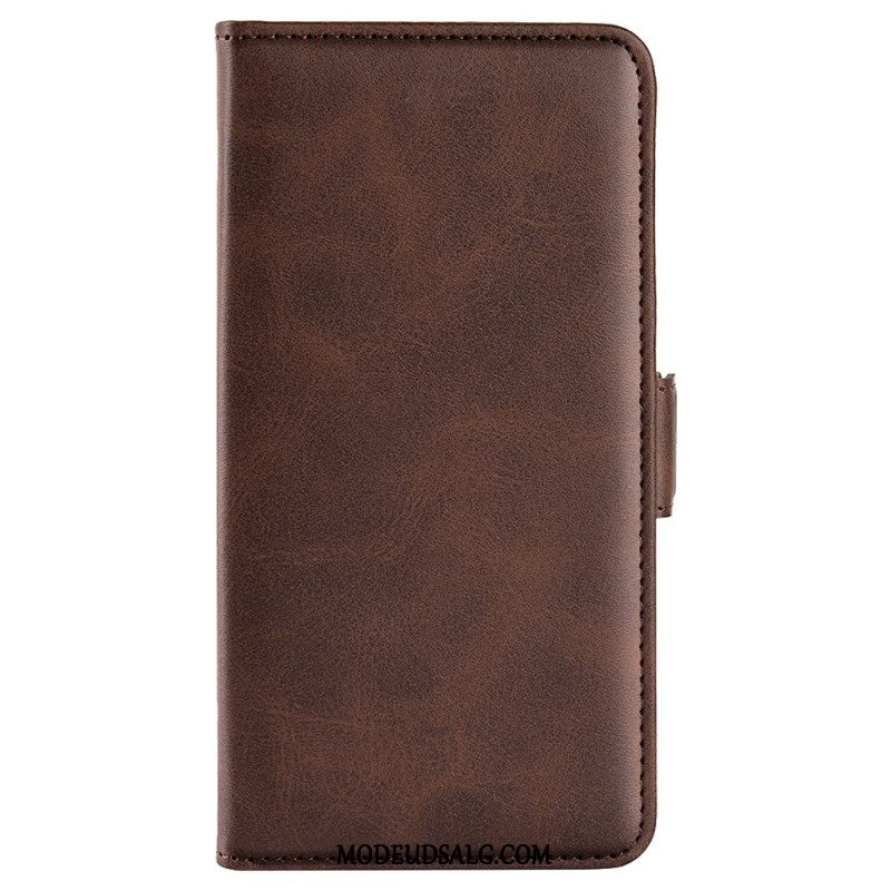 Læder Cover Oppo Reno 12 5g Dobbeltlås Folio Style