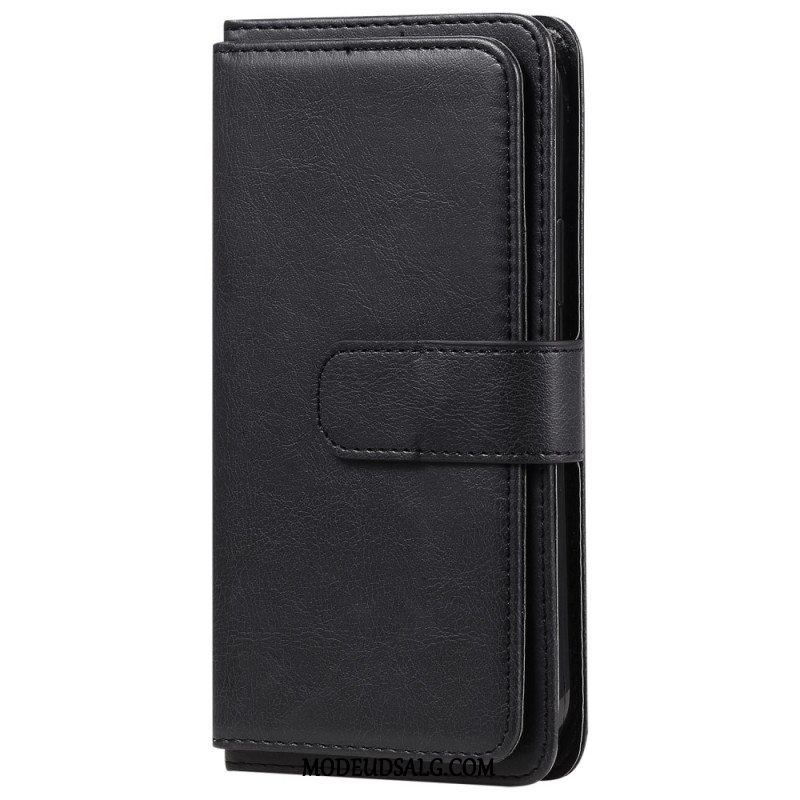 Læder Cover Oppo Reno 12 5g Telefon Etui 10 Kortholdere