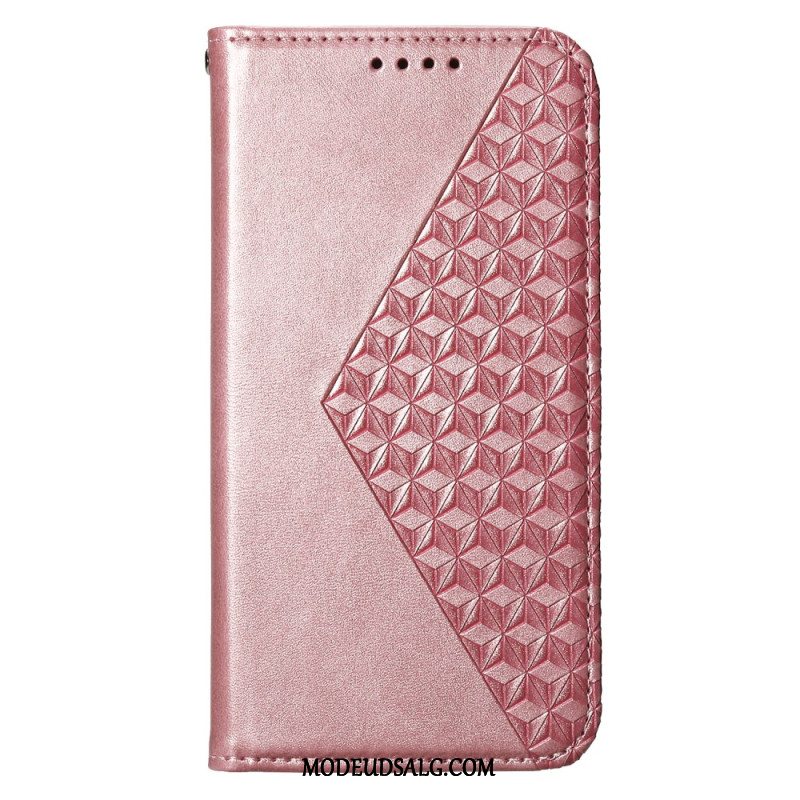 Læder Cover Oppo Reno 12 5g Telefon Etui Diamanttryk Med Rem