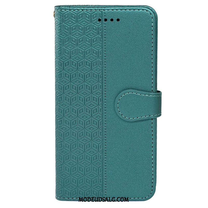 Læder Cover Oppo Reno 12 5g Telefon Etui Vandret Frise