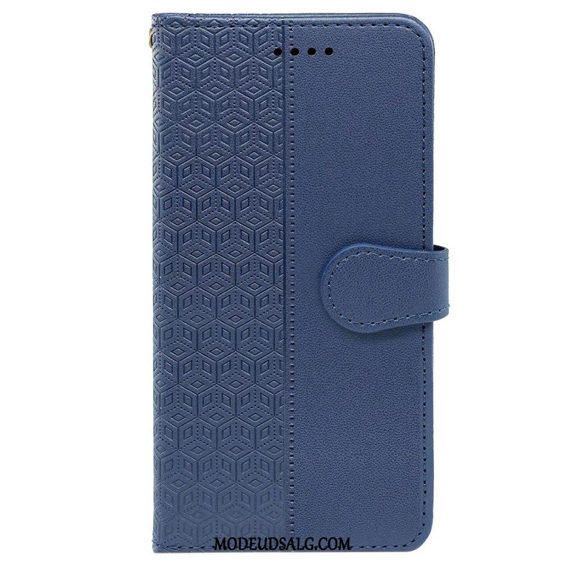 Læder Cover Oppo Reno 12 5g Telefon Etui Vandret Frise