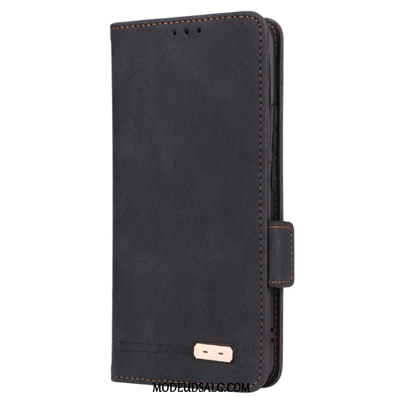 Læder Cover Oppo Reno 12 5g Vintage Stil