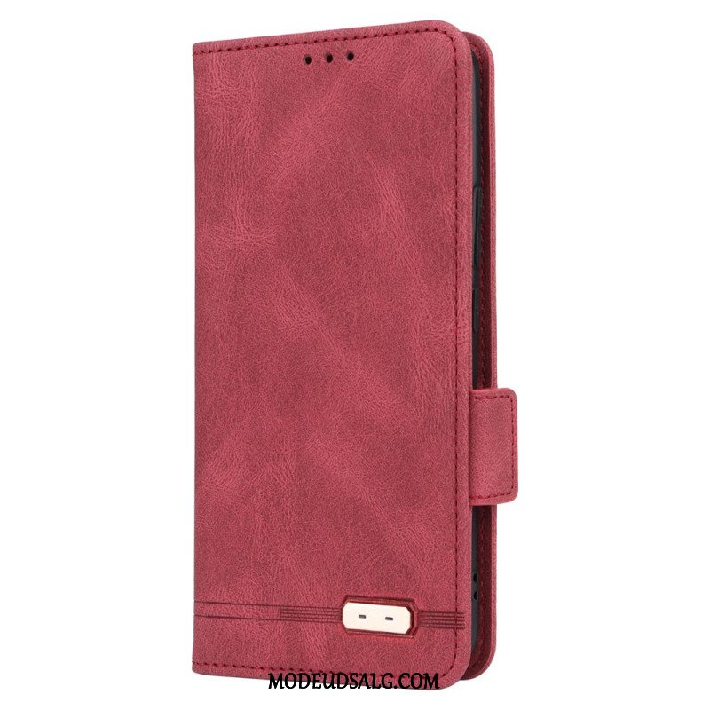 Læder Cover Oppo Reno 12 5g Vintage Stil