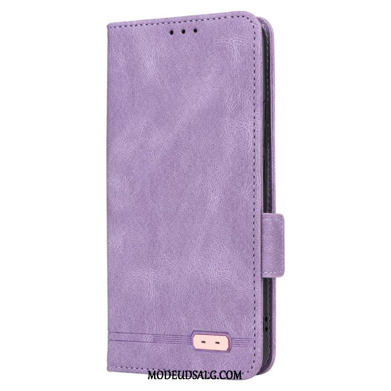 Læder Cover Oppo Reno 12 5g Vintage Stil