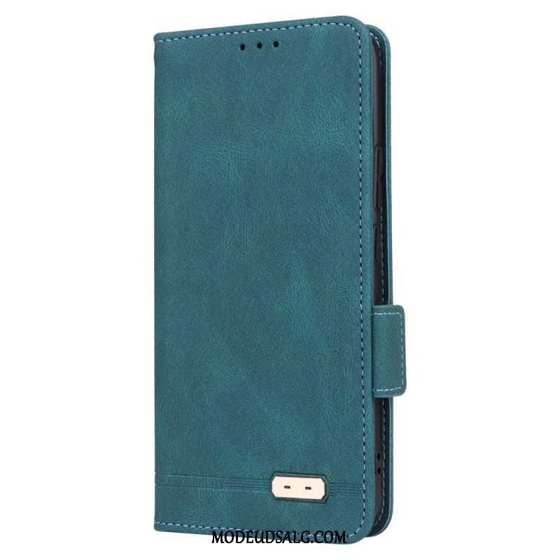 Læder Cover Oppo Reno 12 5g Vintage Stil