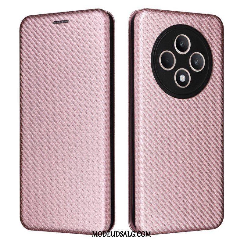 Læder Cover Oppo Reno 12f 5g Kulfiber