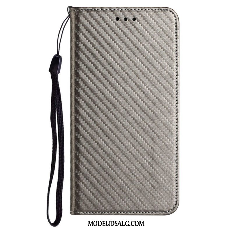 Læder Cover Samsung Galaxy A15 5g Kulfiber