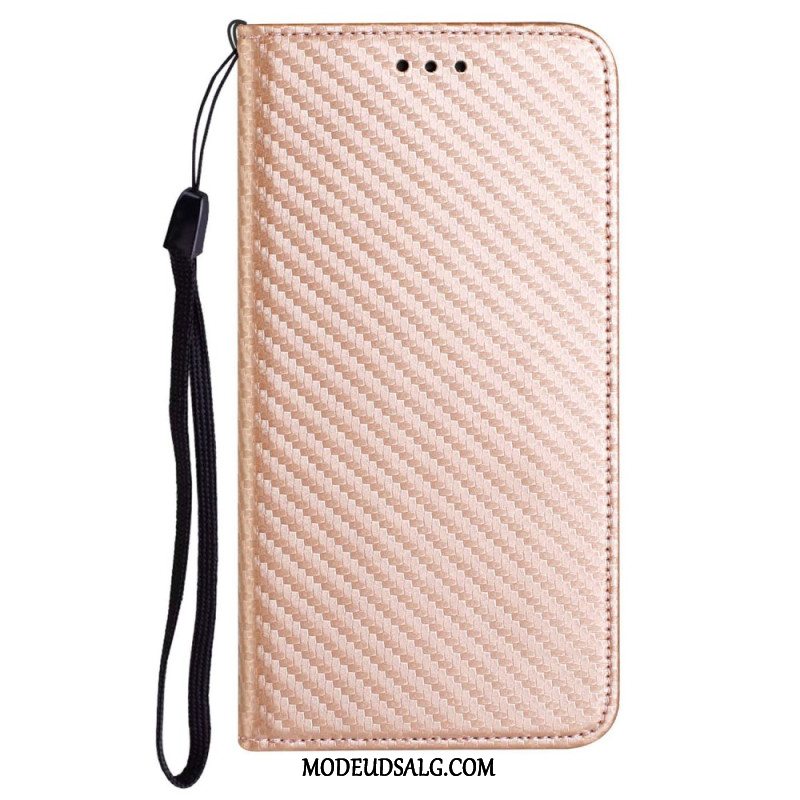 Læder Cover Samsung Galaxy A15 5g Kulfiber