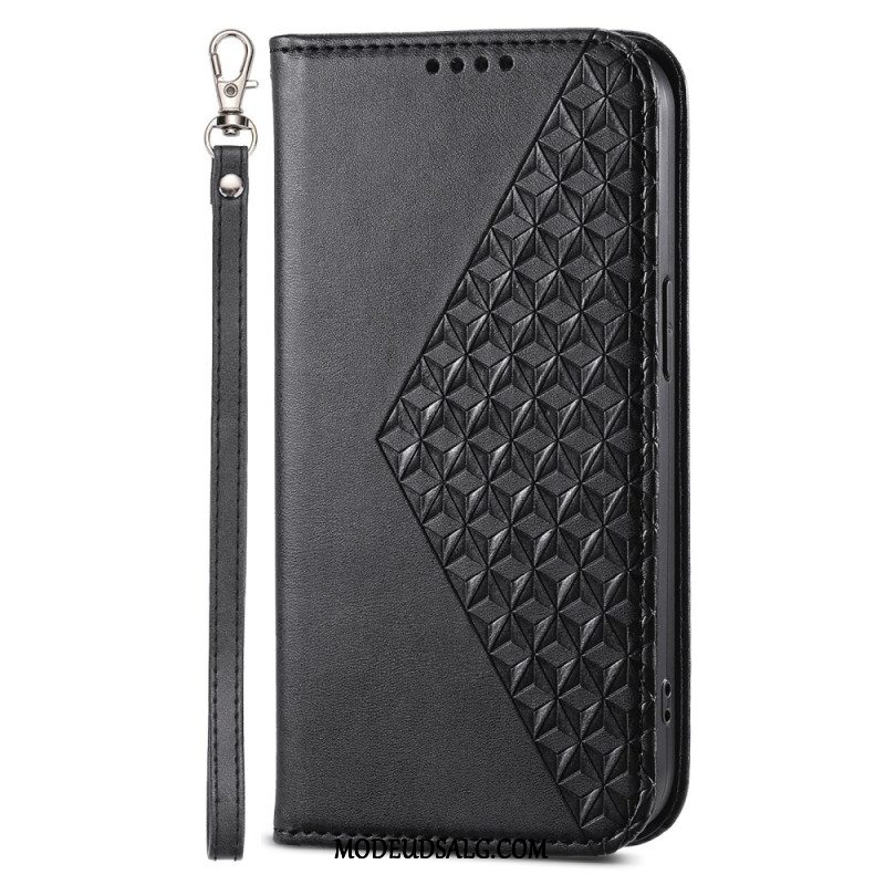 Læder Cover Samsung Galaxy A15 Telefon Etui 3d Diamanttrykt Tegnebog