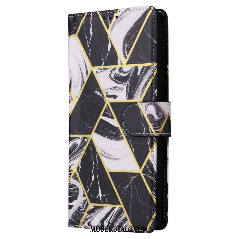 Læder Cover Samsung Galaxy A16 5g Marmordesign