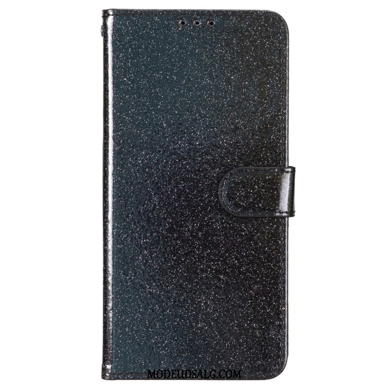 Læder Cover Samsung Galaxy A16 5g Telefon Etui Glitter