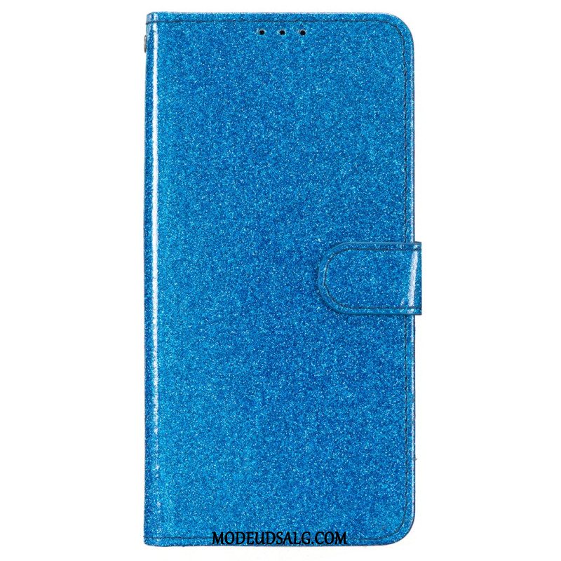 Læder Cover Samsung Galaxy A16 5g Telefon Etui Glitter