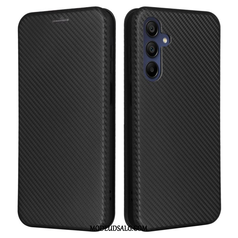 Læder Cover Samsung Galaxy A16 5g Telefon Etui Kulfiber