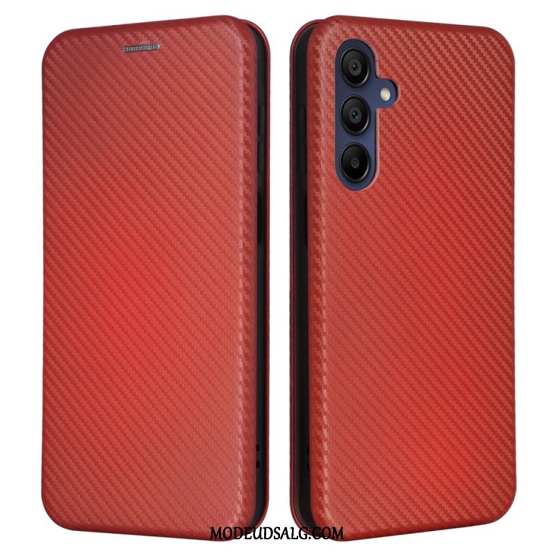 Læder Cover Samsung Galaxy A16 5g Telefon Etui Kulfiber