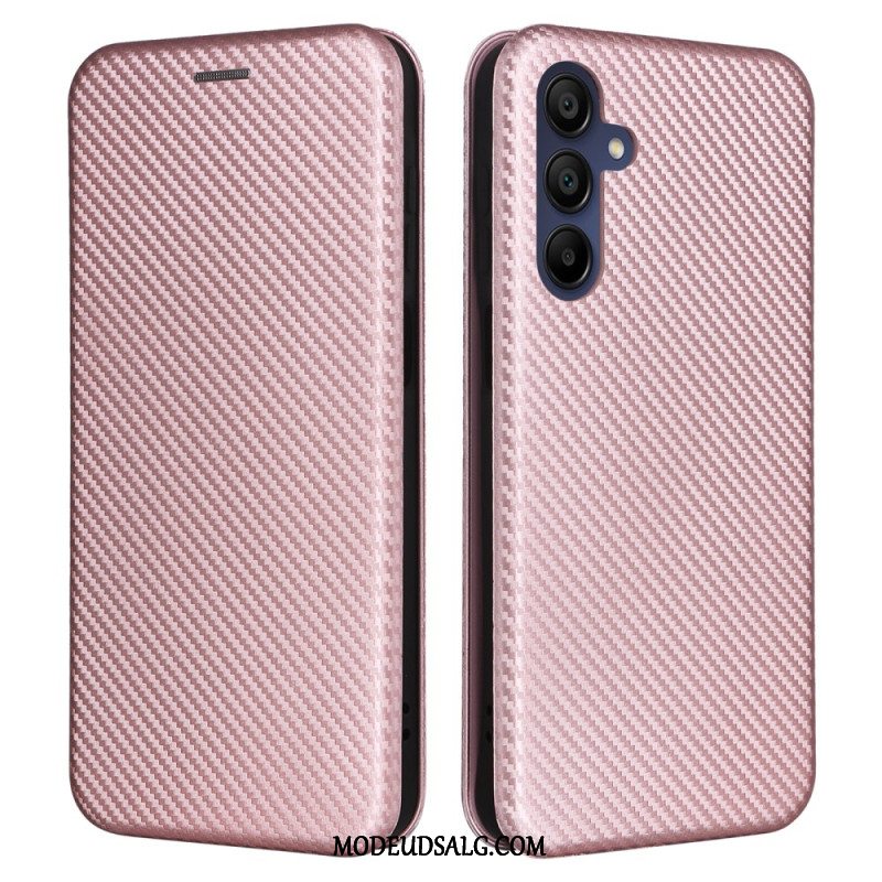 Læder Cover Samsung Galaxy A16 5g Telefon Etui Kulfiber