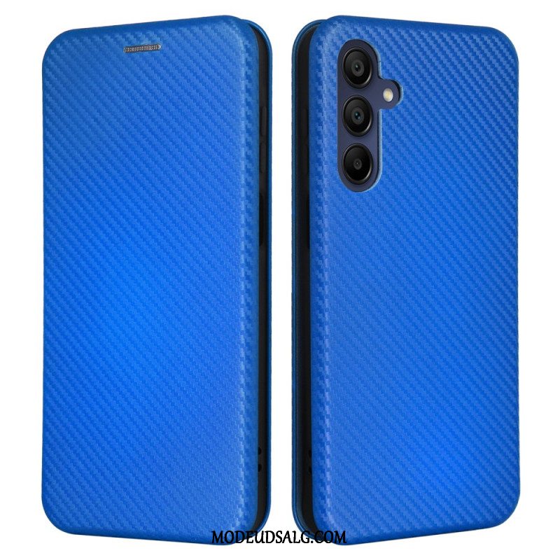 Læder Cover Samsung Galaxy A16 5g Telefon Etui Kulfiber