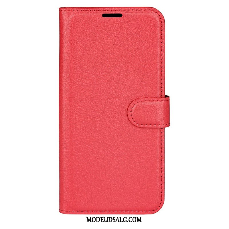 Læder Cover Samsung Galaxy A16 5g Telefon Etui Litchi Kunstlæder