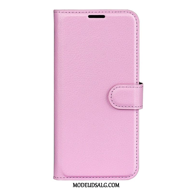 Læder Cover Samsung Galaxy A16 5g Telefon Etui Litchi Kunstlæder