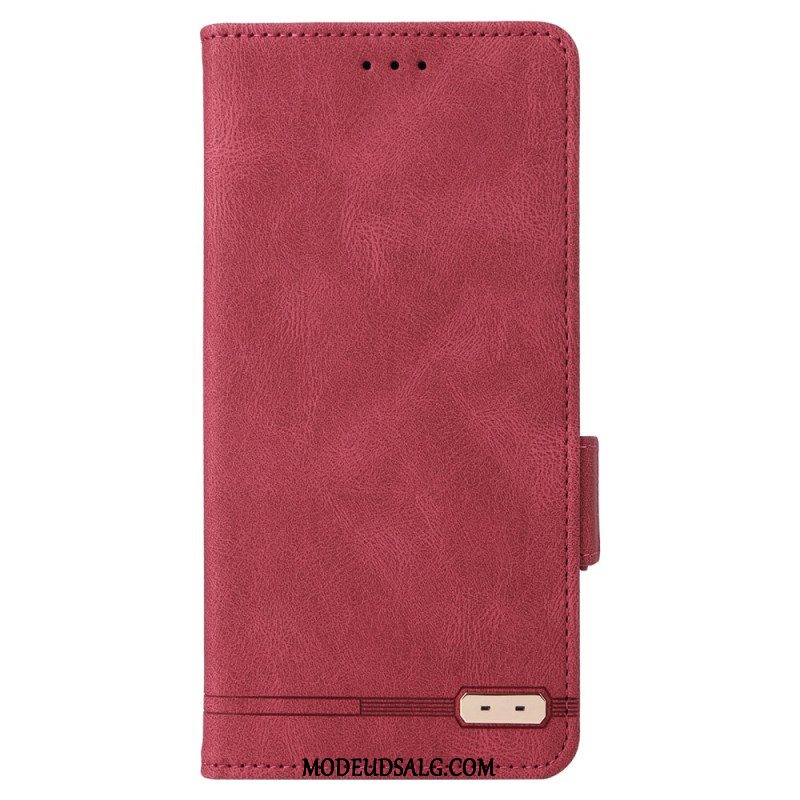 Læder Cover Samsung Galaxy A16 5g Telefon Etui Retro Design