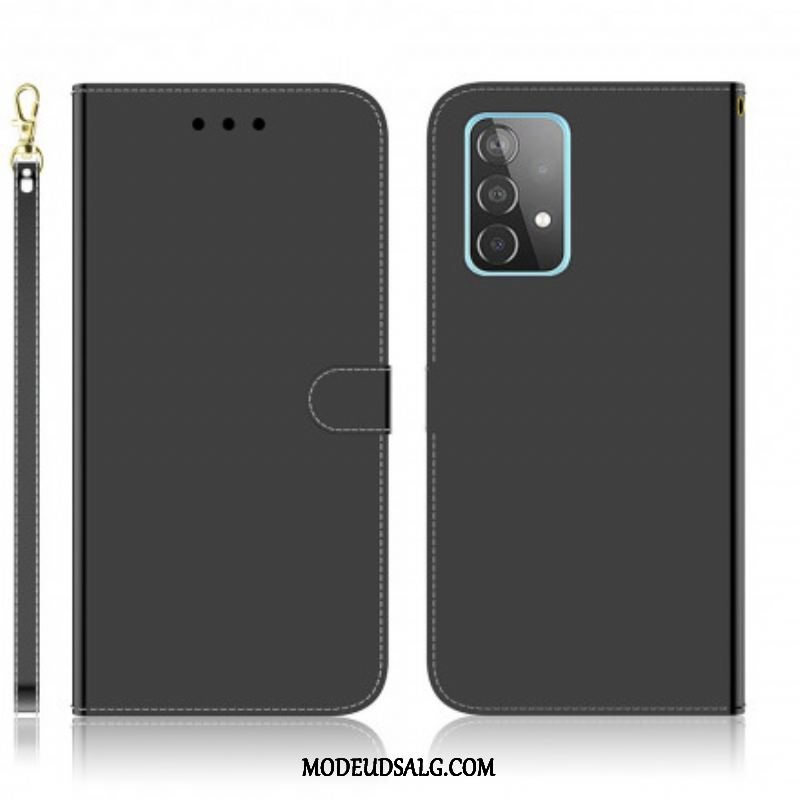 Læder Cover Samsung Galaxy A52 4G / A52 5G / A52s 5G Spejlcover I Imiteret Læder