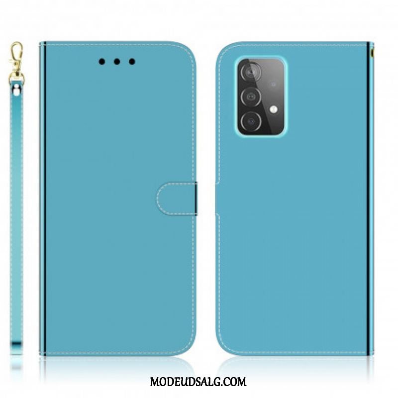 Læder Cover Samsung Galaxy A52 4G / A52 5G / A52s 5G Spejlcover I Imiteret Læder