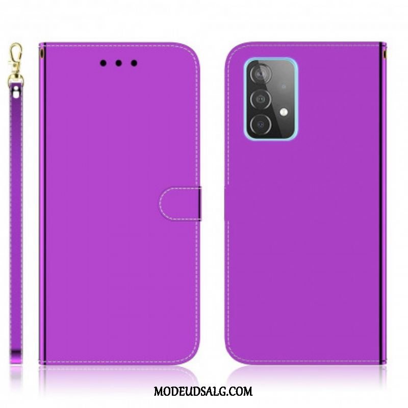 Læder Cover Samsung Galaxy A52 4G / A52 5G / A52s 5G Spejlcover I Imiteret Læder