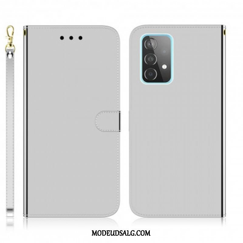 Læder Cover Samsung Galaxy A52 4G / A52 5G / A52s 5G Spejlcover I Imiteret Læder