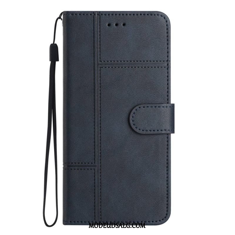 Læder Cover Samsung Galaxy A53 5G Med Snor Forretning I Lanyard