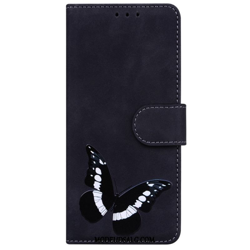 Læder Cover Samsung Galaxy A53 5G Skin-touch Butterfly