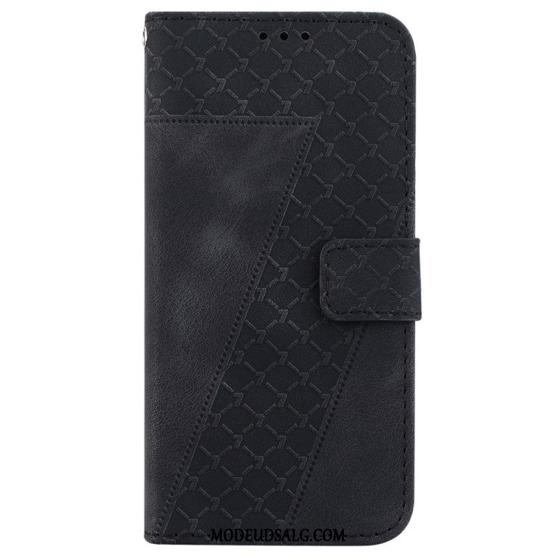 Læder Cover Samsung Galaxy A55 5g Telefon Etui Design 7 Med Rem