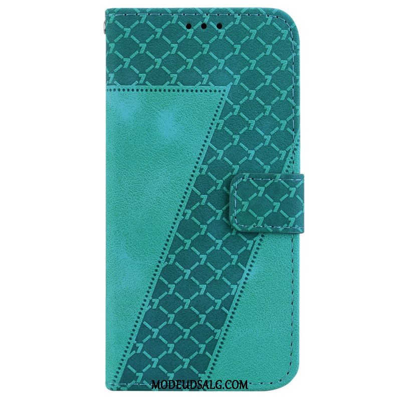 Læder Cover Samsung Galaxy A55 5g Telefon Etui Design 7 Med Rem