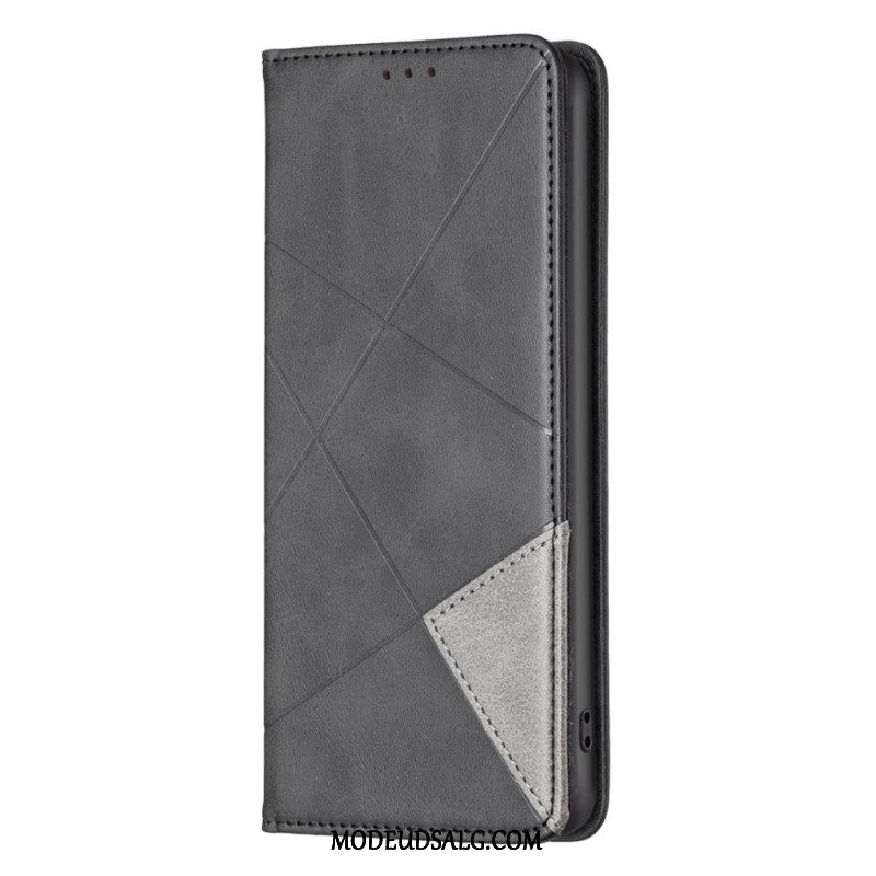 Læder Cover Samsung Galaxy A55 5g Telefon Etui Geometri