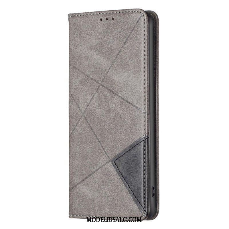 Læder Cover Samsung Galaxy A55 5g Telefon Etui Geometri