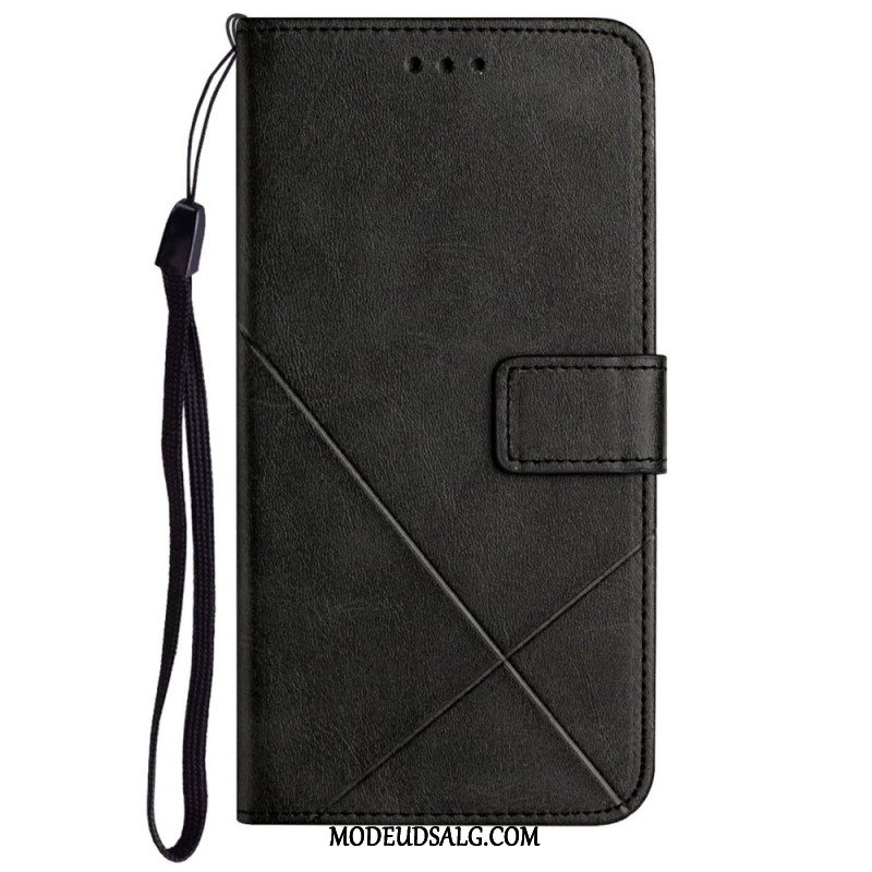 Læder Cover Samsung Galaxy A55 5g Telefon Etui Liner Med Rem