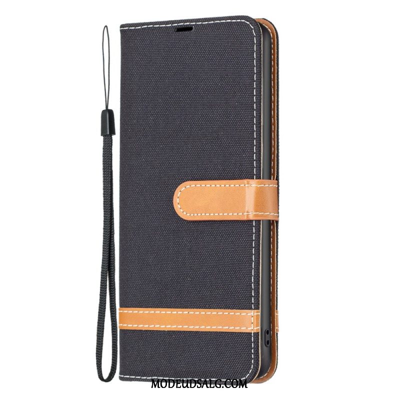 Læder Cover Samsung Galaxy A55 5g Telefon Etui Stof