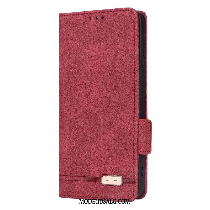 Læder Cover Samsung Galaxy A55 5g Telefon Etui Vintage Design