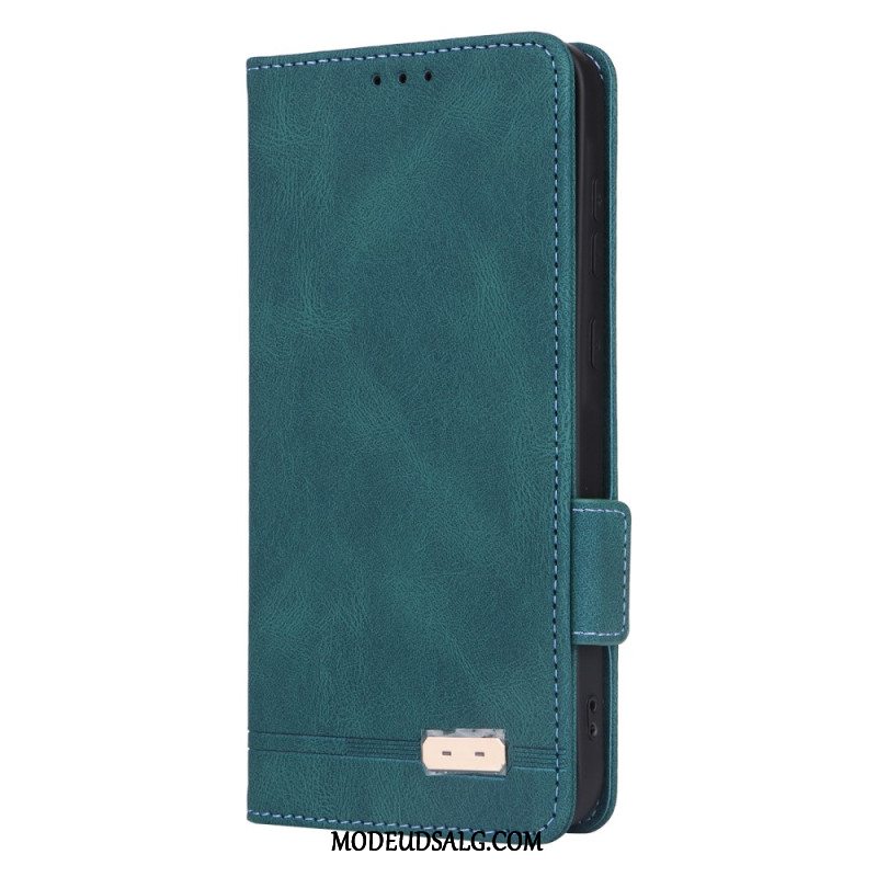 Læder Cover Samsung Galaxy A55 5g Telefon Etui Vintage Design