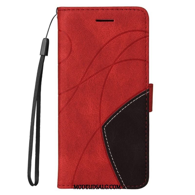 Læder Cover Samsung Galaxy M32 To-tonet