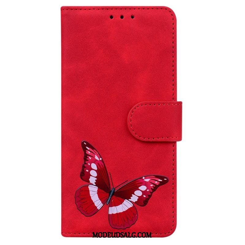 Læder Cover Samsung Galaxy M33 5G Sommerfugl