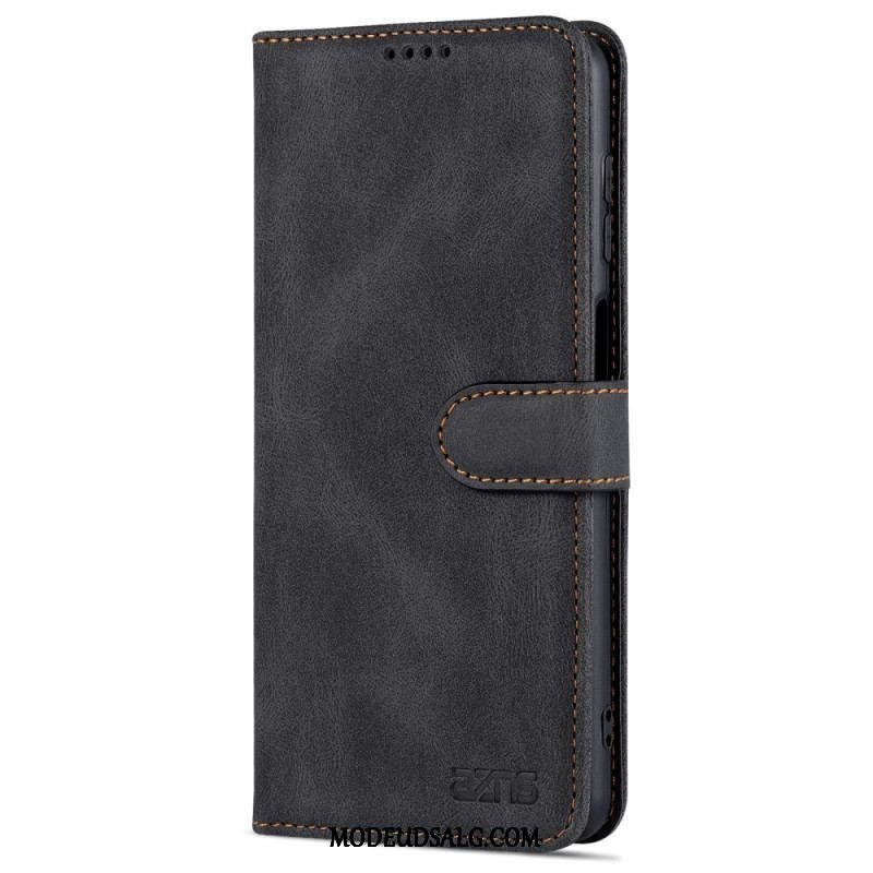 Læder Cover Samsung Galaxy M52 5G Azns Grænse