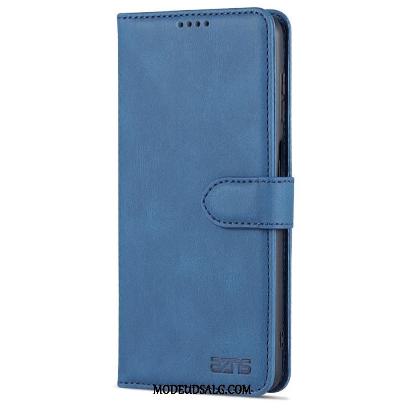 Læder Cover Samsung Galaxy M52 5G Azns Grænse