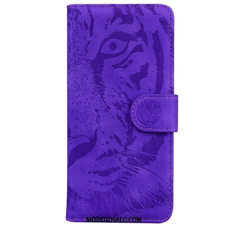 Læder Cover Samsung Galaxy M53 5G Tiger Print