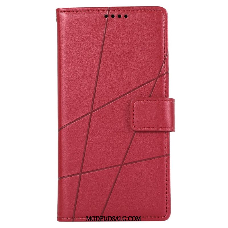 Læder Cover Samsung Galaxy M55 5g Telefon Etui Stropliner