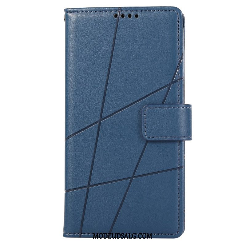 Læder Cover Samsung Galaxy M55 5g Telefon Etui Stropliner