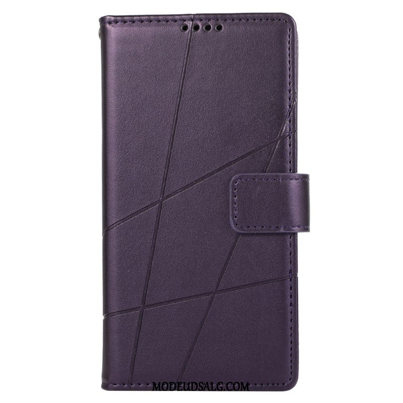 Læder Cover Samsung Galaxy M55 5g Telefon Etui Stropliner