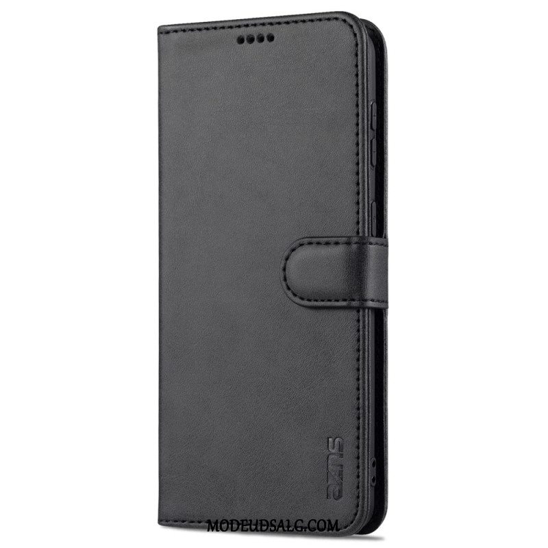 Læder Cover Samsung Galaxy S24 Plus 5g Telefon Etui Azns Ruskind Stil