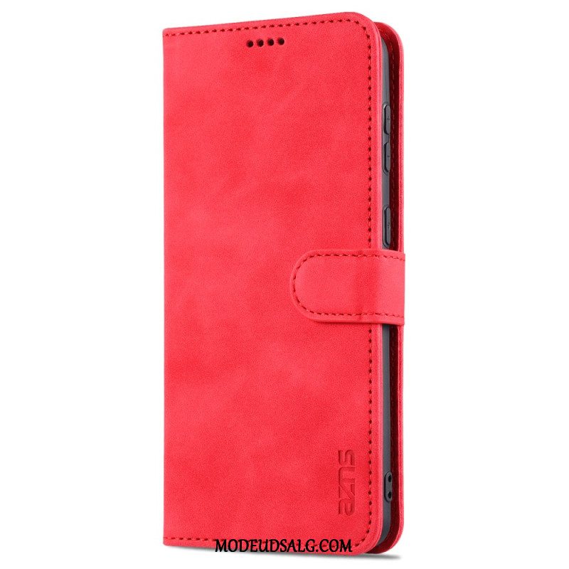 Læder Cover Samsung Galaxy S24 Plus 5g Telefon Etui Azns Ruskind Stil