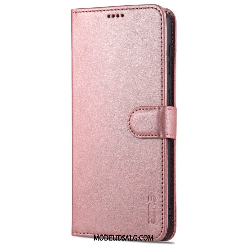 Læder Cover Samsung Galaxy S24 Plus 5g Telefon Etui Azns Ruskind Stil